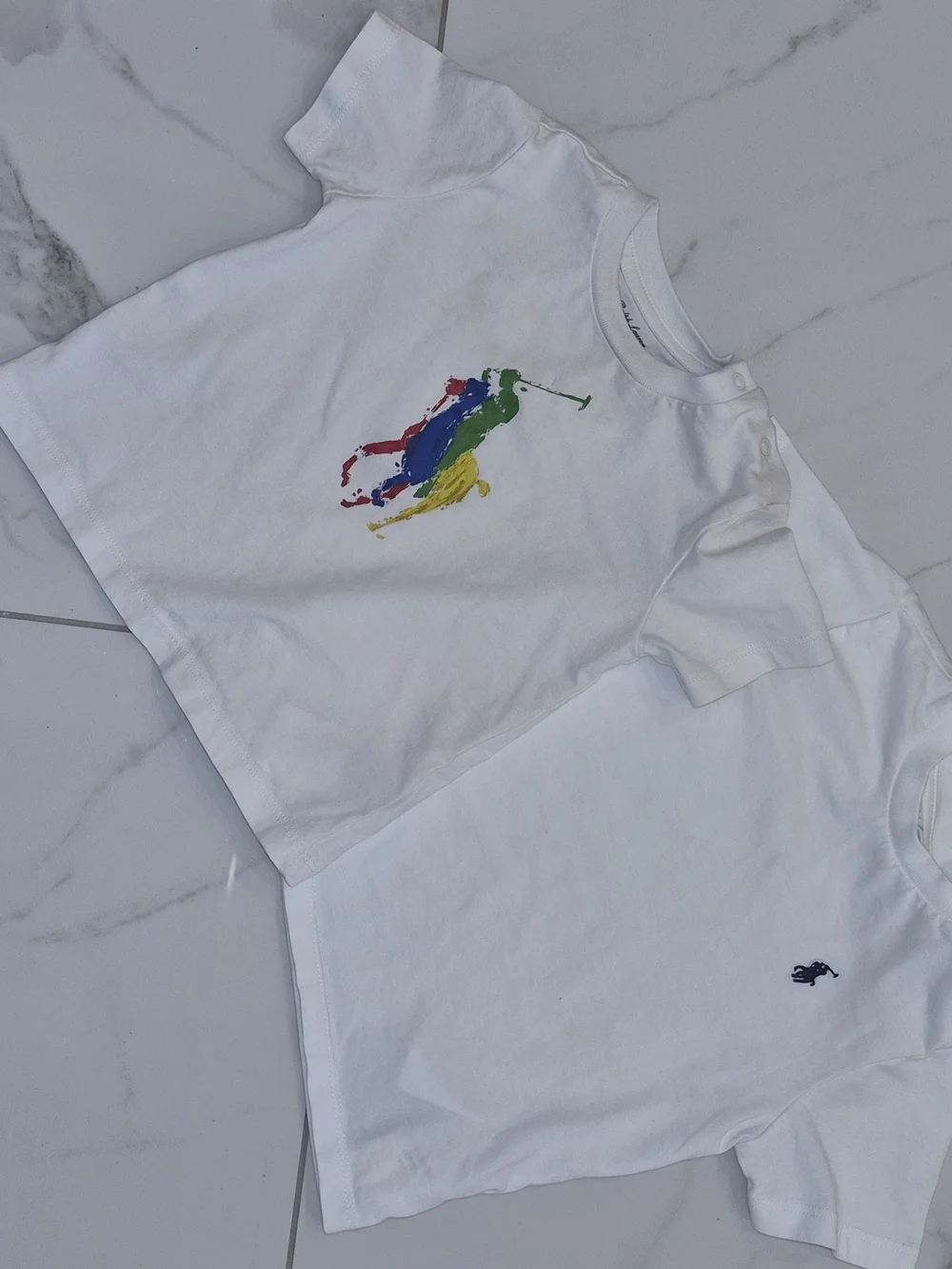 2 Ralph Lauren White Kids Short-Sleeve T shirts 12 Mos